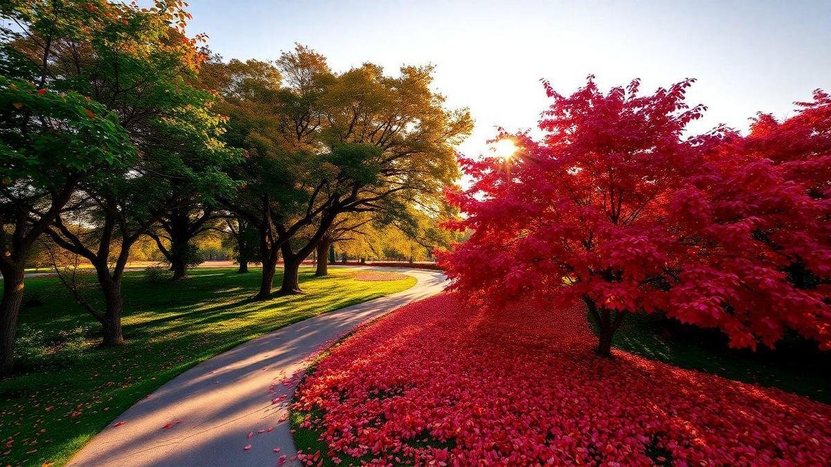 A beleza das árvores no outono e seu impacto visual A beleza das árvores no outono e seu impacto visual