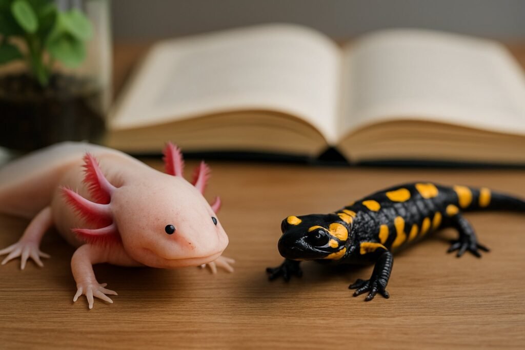 Diferenças entre axolote e salamandra: características e cuidados essenciais